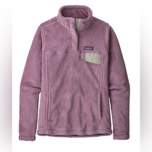 NWOT Patagonia women’s retool snap-t pullover, verbena purple size M